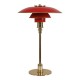 Poul Henningsen 3/2 Anniversary red table lamp Ø: 30