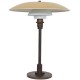 Poul Henningsen 4½ / 2½ table lamp with a yellow shade