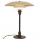 Poul Henningsen 4½ / 2½ table lamp with a yellow shade