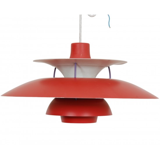 Poul Henningsen red PH 5 pendant 