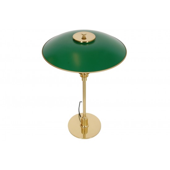 Poul Henningsen PH 3/2 table lamp with green shades