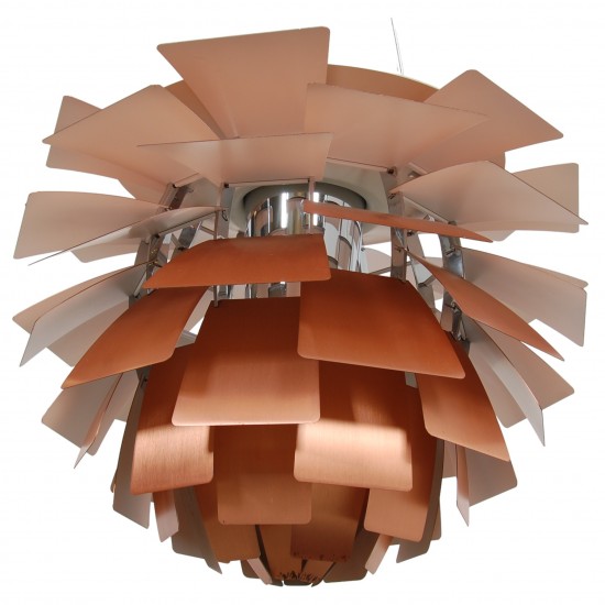 Poul Henningsen copper Artichoke lamp 48 Cm 