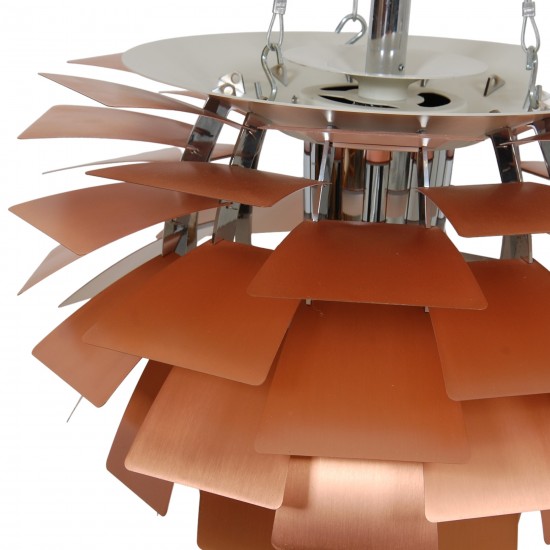 Poul Henningsen copper Artichoke lamp 48 Cm 