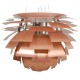 Poul Henningsen nyrenoveret kobber Kogle lampe 84 Cm.