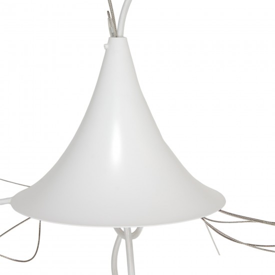 Poul Henningsen nyrenoveret kobber Kogle lampe 84 Cm.