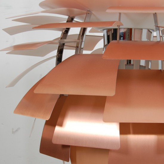Poul Henningsen nyrenoveret kobber Kogle lampe 84 Cm.