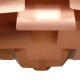 Poul Henningsen nyrenoveret kobber Kogle lampe 84 Cm.