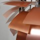 Poul Henningsen nyrenoveret kobber Kogle lampe 84 Cm.