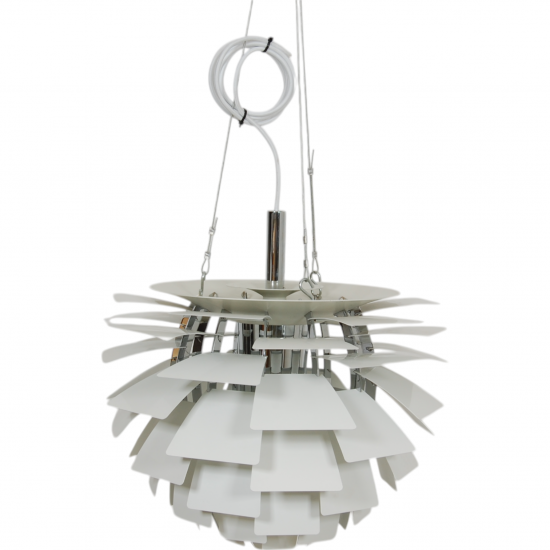 Poul Henningsen hvid Kogle lampe 48 Cm