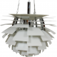 Poul Henningsen hvid Kogle lampe 48 Cm