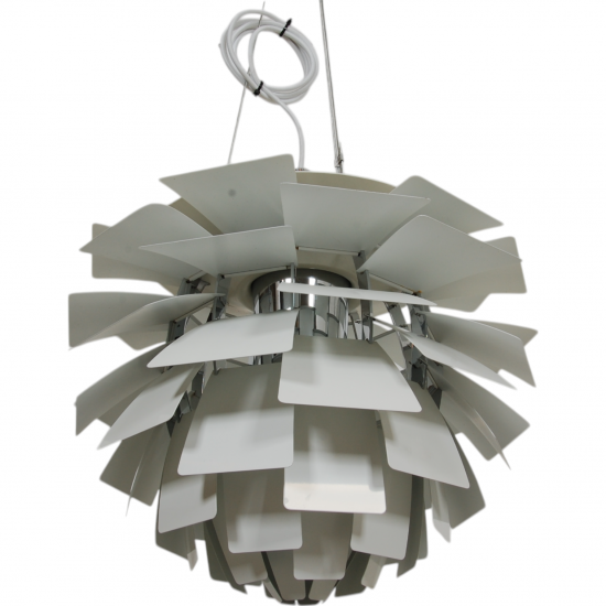 Poul Henningsen hvid Kogle lampe 48 Cm