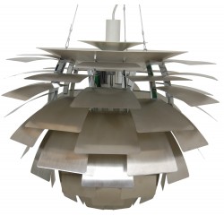 Poul Henningsen steel Artichoke lamp 72 Cm
