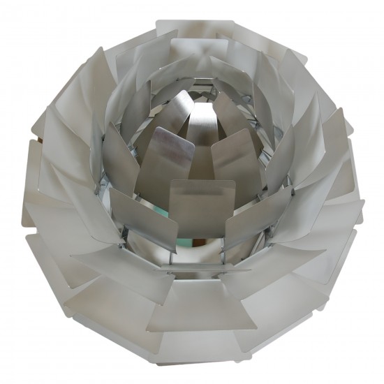 Poul Henningsen steel Artichoke lamp 72 Cm
