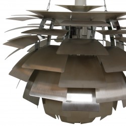 Poul Henningsen steel Artichoke lamp 72 Cm