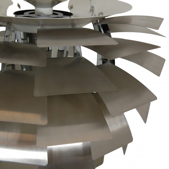 Poul Henningsen steel Artichoke lamp 72 Cm