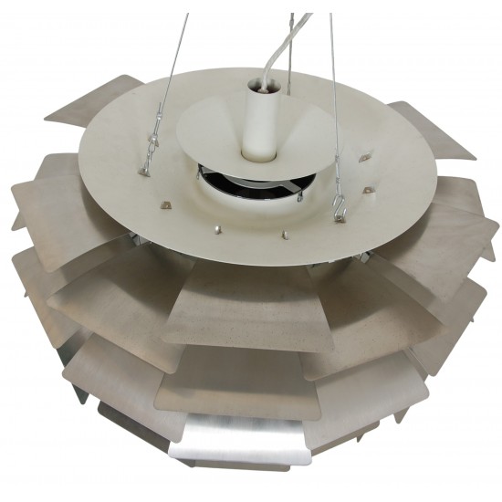 Poul Henningsen steel Artichoke lamp 72 Cm
