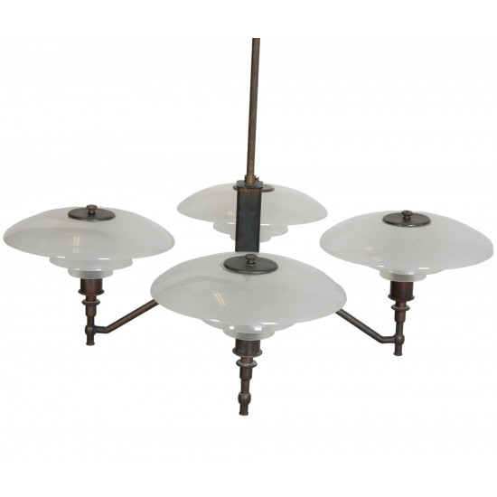 Poul Henningsen Academy chandelier PH3/2 from the 1930's