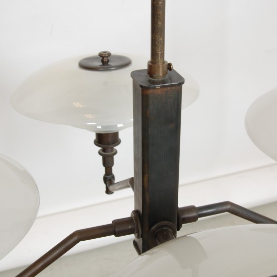 Poul Henningsen Academy chandelier PH3/2 from the 1930's
