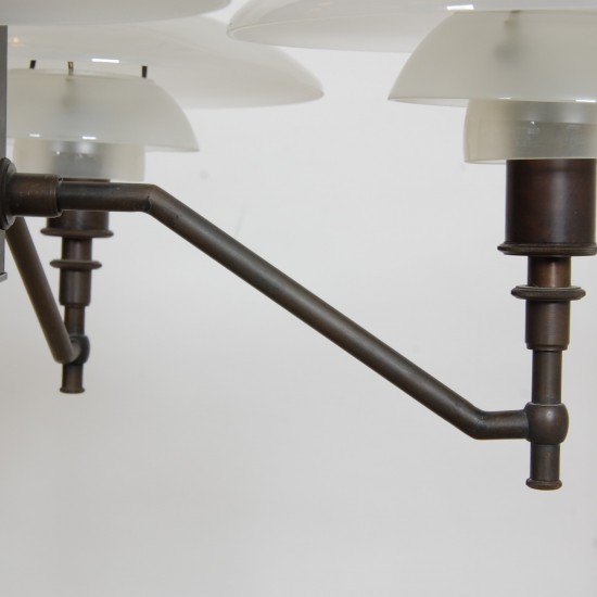 Poul Henningsen Academy chandelier PH3/2 from the 1930's