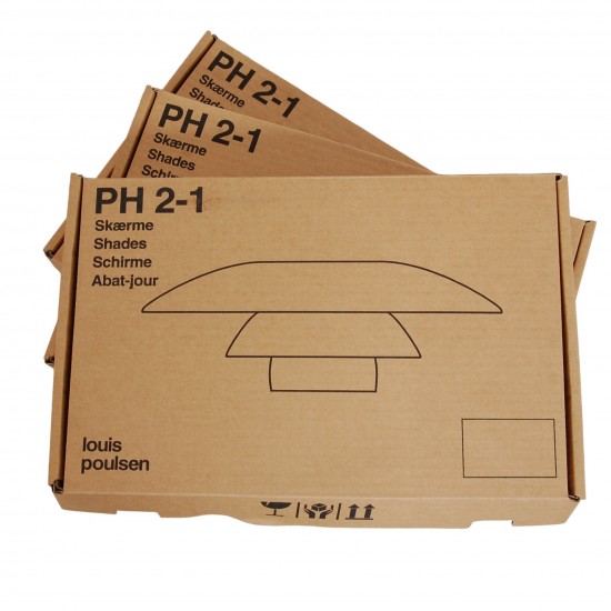 Poul Henningsen PH 2/2 lysekrone af bruneret messing i original emballage
