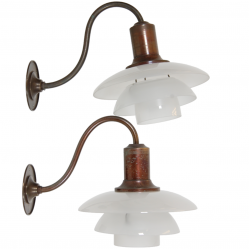 Set Poul Henningsen wall lamps from the 30s (2)