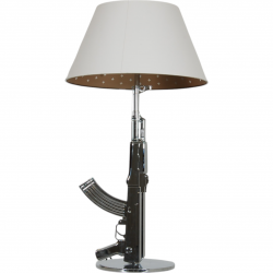 Philippe Starck chrome AK-47 table lamp