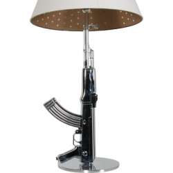 Philippe Starck chrome AK-47 table lamp