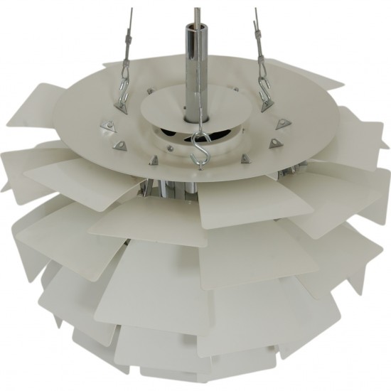 Poul Henningsen hvid Kogle lampe 48 Cm