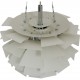 Poul Henningsen hvid Kogle lampe 48 Cm