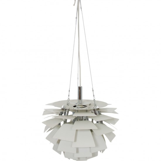 Poul Henningsen hvid Kogle lampe 48 Cm