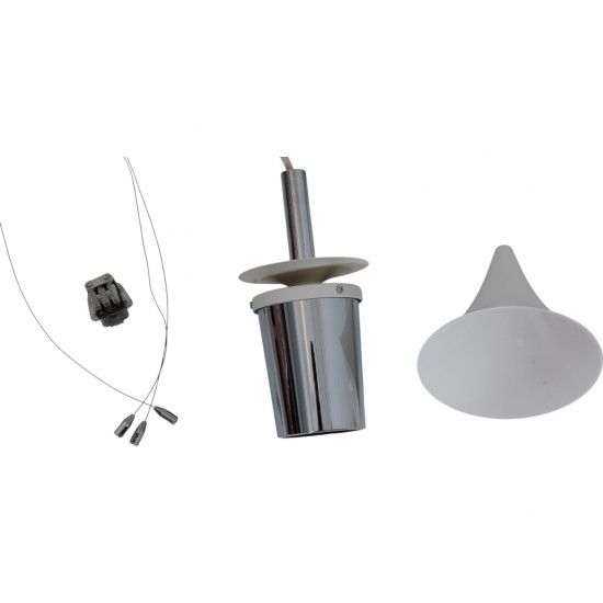 Poul Henningsen hvid Kogle lampe 48 Cm