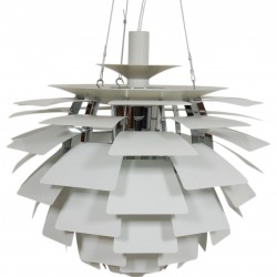 Poul Henningsen hvid PH Kogle lampe 60 Cm