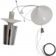 Poul Henningsen hvid PH Kogle lampe 60 Cm