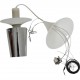 Poul Henningsen stål PH kogle lampe 60 Cm