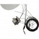 Poul Henningsen stål PH kogle lampe 60 Cm