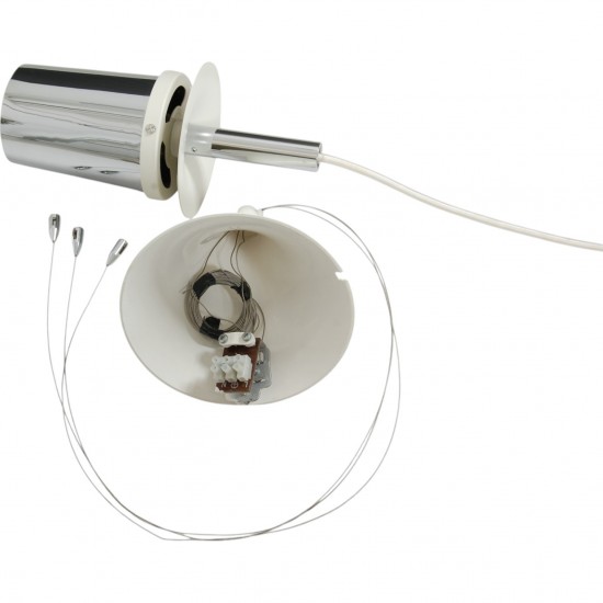 Poul Henningsen stål Kogle lampe 48 cm