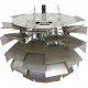 Poul Henningsen stål Kogle lampe 48 cm