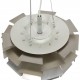 Poul Henningsen stål Kogle lampe 48 cm