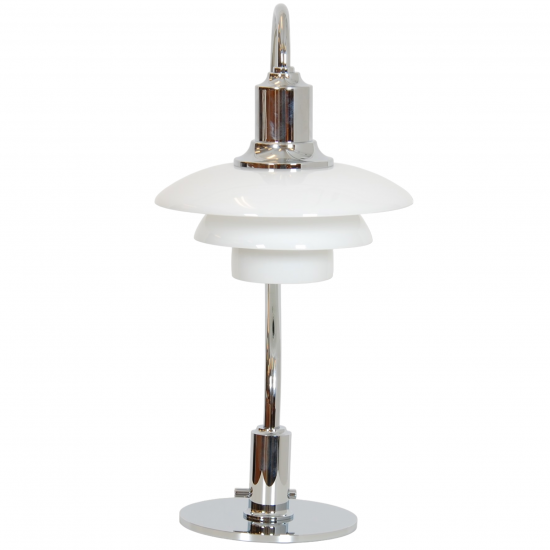 Poul Henningsen New chrome 2/2 Question mark table lamp