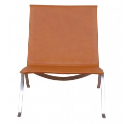 Poul Kjærholm PK-22 armchair with cognac aniline leather