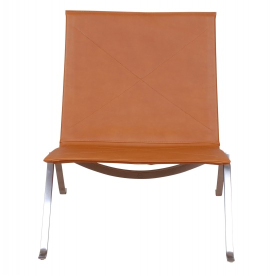 Poul Kjærholm PK-22 armchair with cognac aniline leather