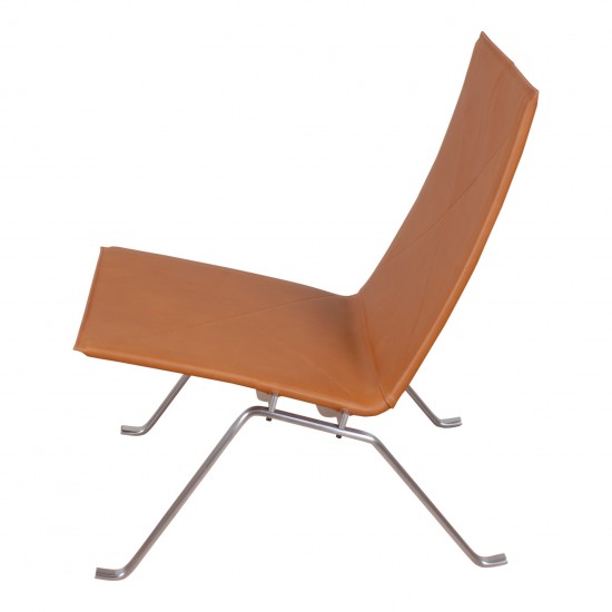 Poul Kjærholm PK-22 armchair with cognac aniline leather