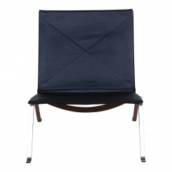 Poul Kjærholm PK-22 lænestol nybetrukket i læder 