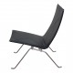 Poul Kjærholm PK-22 lounge chair reupholstered in leather