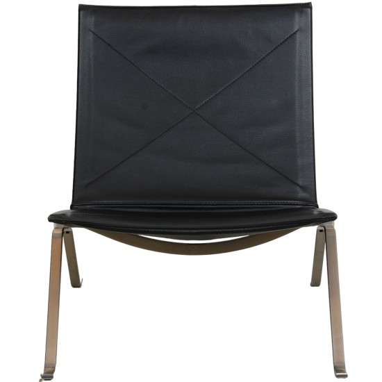 Poul Kjærholm PK-22 chair in original black leather 2010