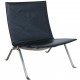 Poul Kjærholm PK-22 chair in original black leather 2010