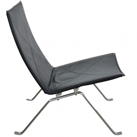 Poul Kjærholm PK-22 chair in original black leather 2010