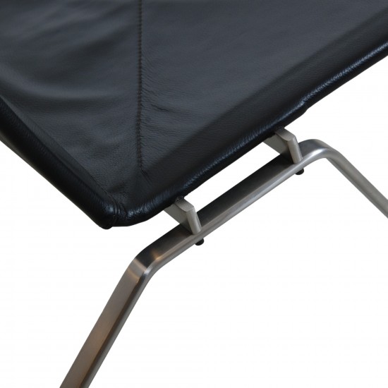 Poul Kjærholm PK-22 chair in original black leather 2010