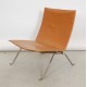 Poul Kjærholm PK-22 lounge chair in patinated elegance leather