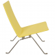 Poul Kjærholm PK-22 lounge chair in yellow fabric